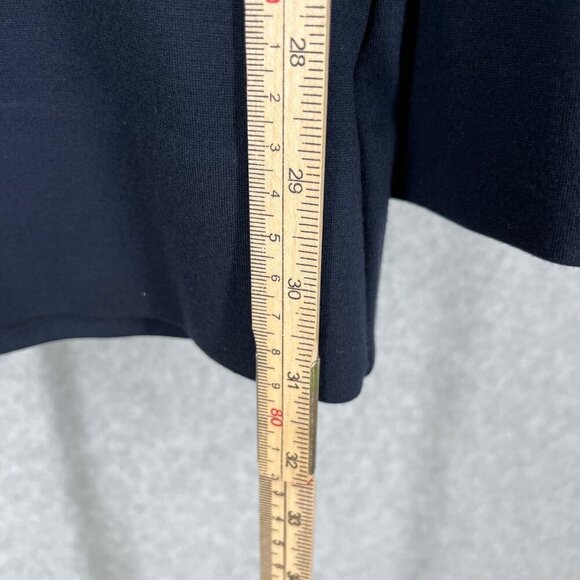 Cabi Womens Coco Wide Leg Trouser Pant Size 6 Long Tall Navy Blue Pockets 3920L - Picture 12 of 13